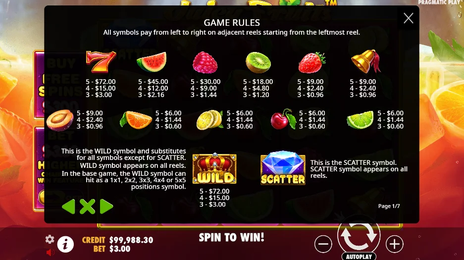 juicy fruits slot